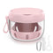 Denture Bath Box Cup Kit, Portable Leak Proof Retainer Case for Travel, Cleaning Care with Brush, Strainer, Tool, Mirror