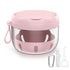 Denture Bath Box Cup Kit, Portable Leak Proof Retainer Case for Travel, Cleaning Care with Brush, Strainer, Tool, Mirror