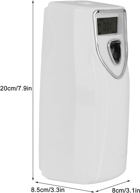Automatic Wall-Mounted Fragrance Sprayer with Timer, Air Freshener Perfume for Home, Office, Hotel, Public Places, White