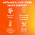 Packets, 44 Packets, 4-in-1 Metamucil On-the-Go Sugar-Free, Psyllium Husk Fiber Supplement, Orange Flavored, Individual