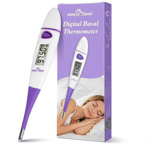 Easy@Home Basal Body Thermometer, Accurate Digital BBT for Fertility Prediction with Memory Recall