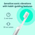 Quip Sonic Toothbrush for Adults, Timer, Extra Brush Head, Travel Cover Mount, Metal Handle, Silver