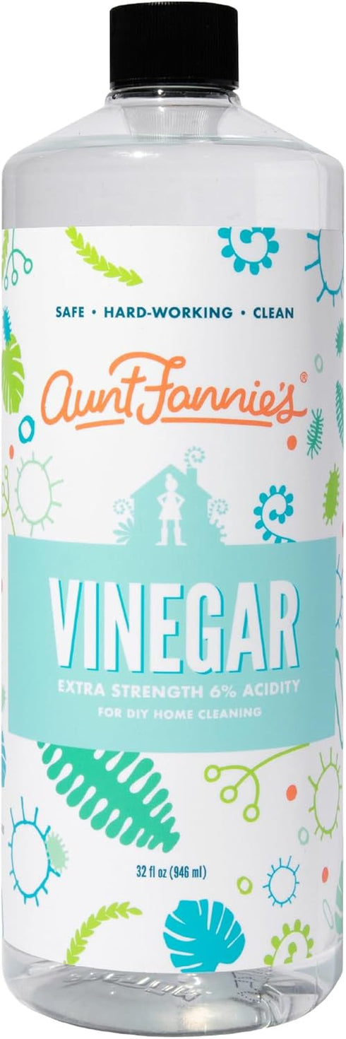 Aunt Fannie's Extra Strength Cleaning Vinegar, 32 Ounce, Multipurpose Household Cleaner, Pack of 1, No Added Scents