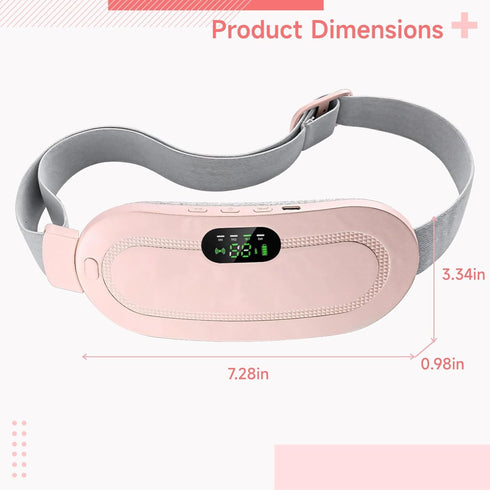 wkao Warmher USB Rechargeable Menstrual Heating Pad, Wireless, Fast Heating, Adjustable Temperature Control, Soft