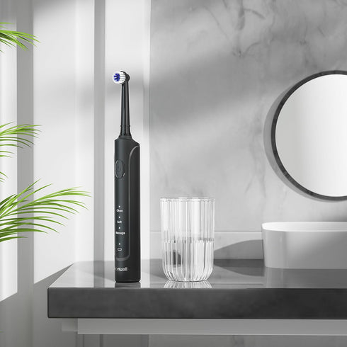 mornwell Electric Toothbrush, USB Fast Charging, 3 Modes, Rechargeable Spin Toothbrushes for Adults & Kids