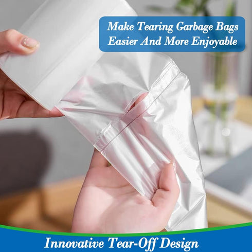 3 Gallon 300pcs Multicolor Small Trash Bags, Strong Garbage Bags for Bathroom Mini Trash Can Bin Liners