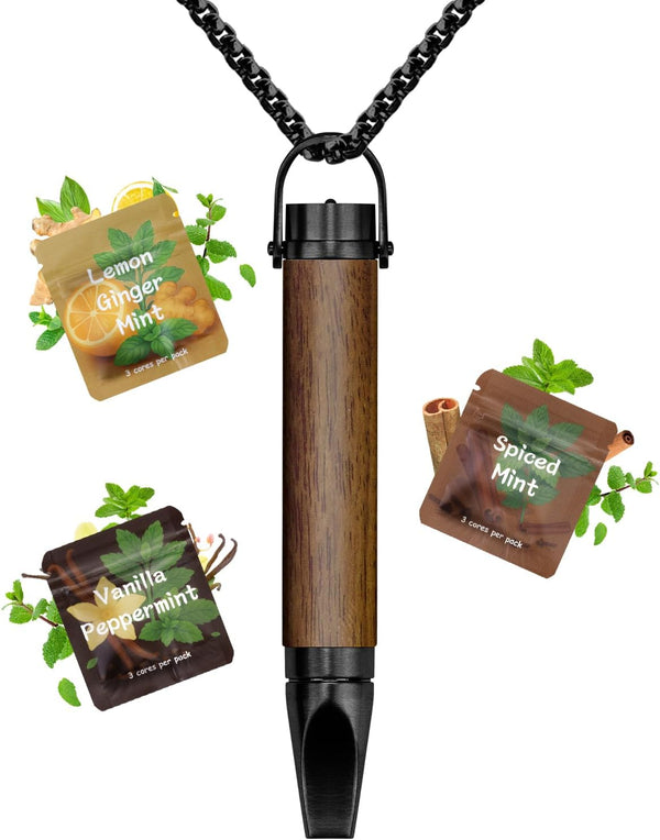 VITABONA Flavored Air Anxiety Breathing Necklace, Calm Down Stress Relief Breathing Device for