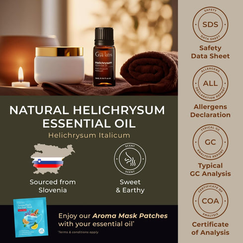 Set Set 2x0.34 oz Chili & Helichrysum Essential Oil - Aromatherapy Grade Essential Oils - fl - Gya Labs