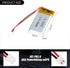 3.7V 300mAh 502035 Lipo Battery, Rechargeable Lithium Polymer Ion Battery Pack with PH2.0mm JST Connector