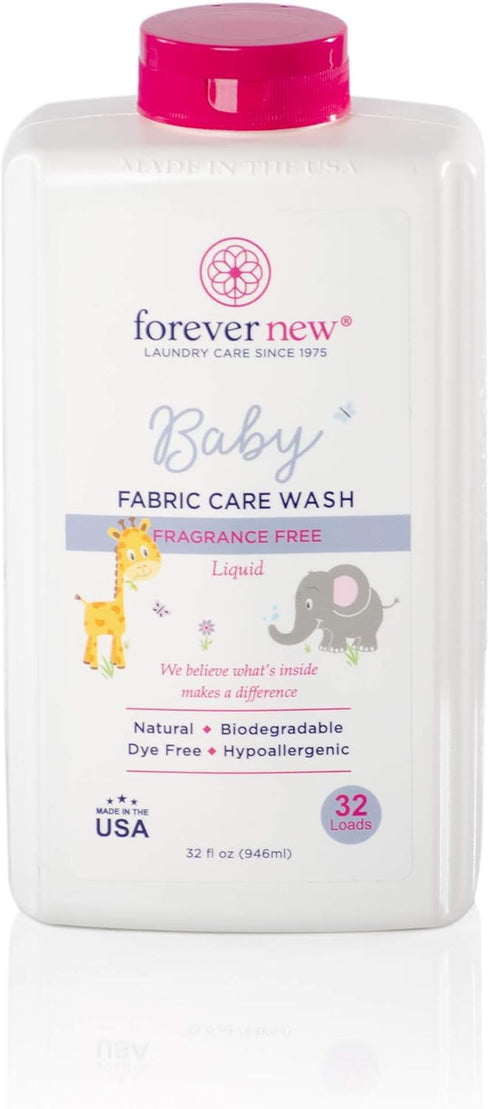 Forever New Baby Liquid Detergent, Fragrance Free, 32 fl oz.