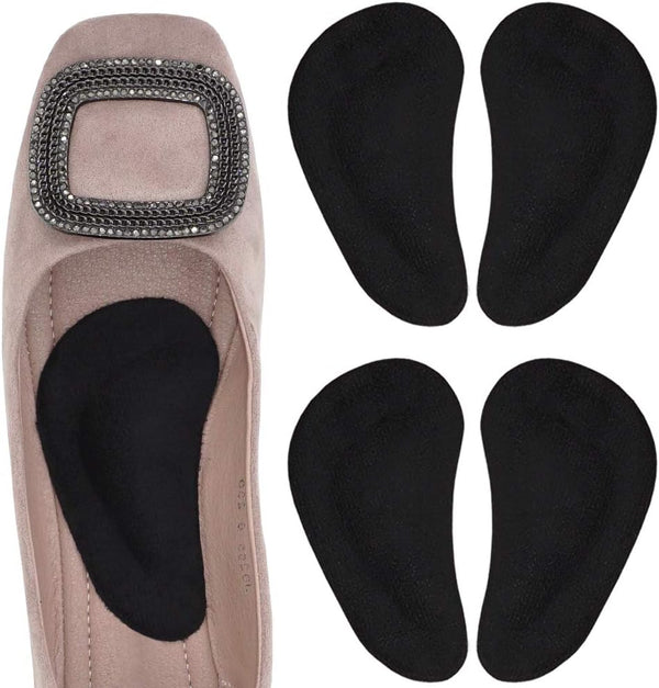Dr. Foot's Arch Support Insoles for Flat Feet, Plantar Fasciitis Relief for Women and Men (Black)
