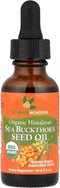 Sea Buckthorn Seed Oil, 100% Certified Organic, 1 FL OZ