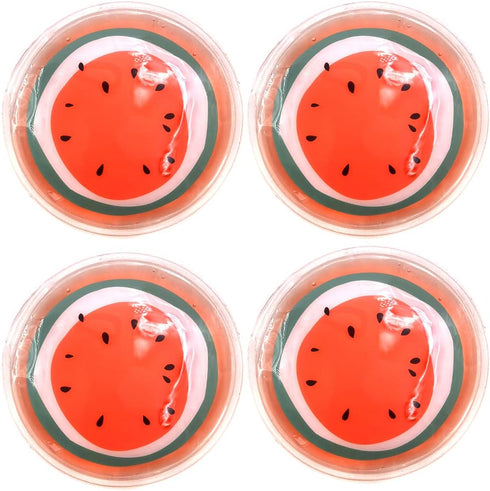 Reusable Gel Eye Ice Pack, Round Cold Pads, Cooling Eye Masks for Eye Strain, Swelling, Redness, Dark Circles, 4PCS