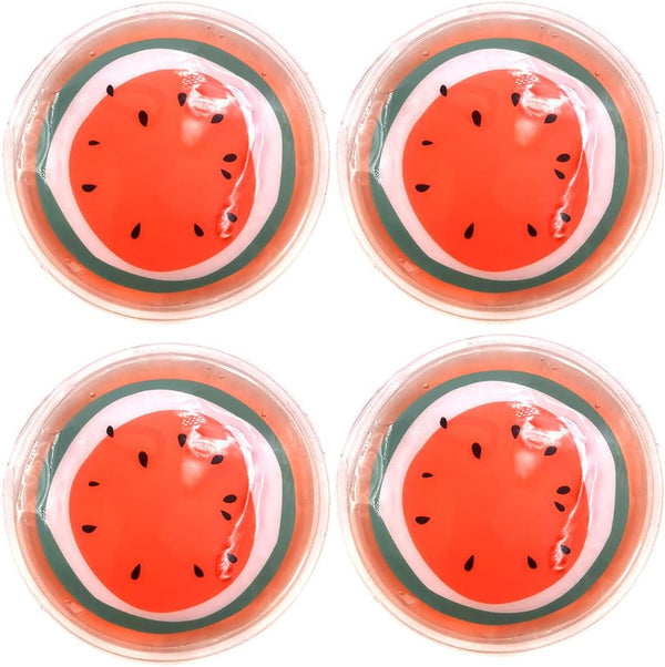 Reusable Gel Eye Ice Pack, Round Cold Pads, Cooling Eye Masks for Eye Strain, Swelling, Redness, Dark Circles, 4PCS