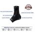 Adjustable Foot Socks - Ankle Brace Compression Support Sleeve with Silicone Gel for Joint Pain Recovery (Black-Large)