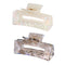 Large Cellulose Acetate Hair Claw, 4.1 Inch Tortoise Shell Clip for Thick Curly Hair, 2 Pack