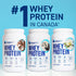 LeanFit WHEY Protein Cookies & Cream, 100% Whey Protein Powder, 25g Protein, Grass-Fed, Gluten-Free, 26 Servings, 1.88