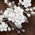 Unicra Silver Bride Wedding Hair Vine, Pearl Bridal Hair Piece with Leaf Hair Accessories (12.5 Inches)