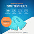 NatraCure 5-Toe Gel Lined Foot Moisturizing Socks - Aloe & Shea Infused Hydrating Socks for Dry Cracked Heels