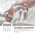 Hemoton Bottle Sponge Brush, 4pcs Long Handle Cup Cleaning Brush for Wine Glasses and Bottles