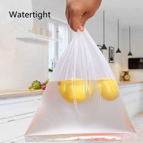 3 Rolls Plastic Bags Disposable Food Storage - 3 Sizes, 240pcs Bags