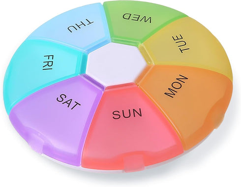 OxtraCare Weekly Pill Organizer, 7-Day Pill Box with Large Compartments, Medical Bedside &