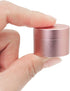 Portable Daily Pill Case, Heavy Duty Aluminium Alloy Round Pill Box, Waterproof Travel Organizer for Outdoor Camping