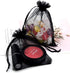 50pcs Organza Bags 3.54''x4.33'' Satin Drawstring Pouch, Wedding Party Favor Gift Bag, Black