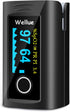 Wellue Fingertip Pulse Oximeter, Blood Oxygen Saturation Monitor with Batteries, Carry Bag & Lanyard.