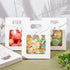 NBEADS 24 Pcs White Kraft Paper Bags with Clear Window: Stand Up Gift Bags with Handles for Candy Cookies Packaging