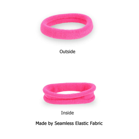 HOYOLS Seamless Hair Band Small Hair Ties, No Crease Damage, 4cm (10 Multi Color Set)