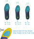 VSUDO Arch Support Sports Shoe Insoles, Shock Absorption Inserts for Men or Women, High Elastic Running Insoles, L