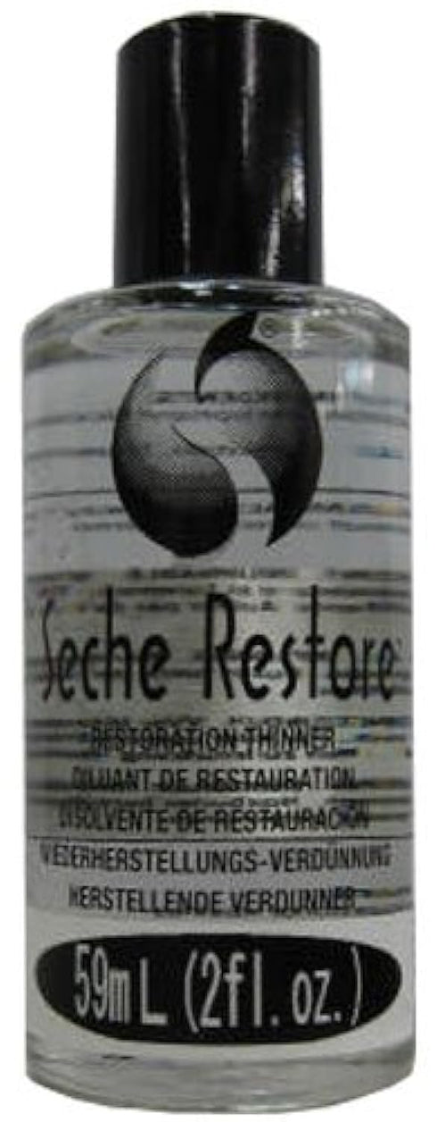 Seche Restore Top Coat - Nail Polish Thinner, Revive Thickened Lacquer, 2 oz