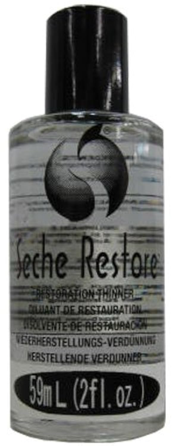 Seche Restore Top Coat - Nail Polish Thinner, Revive Thickened Lacquer, 2 oz