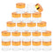 Wresty 10 Gram Glass Cosmetic Containers, 19 Packs Round Sample Jars with Gold Lids for Creams and Makeup