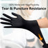 Disposable Latex Free Nitrile Gloves, 100 Pcs Black Cleaning Powder Free
