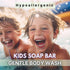 Hypoallergenic Kids Soap Bar 3-Pack - Organic & Gentle Chamomile Body Wash for Children - Natural Ingredients, Fun Bath Time