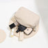 Lightweight Cosmetic Organizer Bag with Ring Clasp, Perfect Travel Makeup Bag for Women, Nylon Stand Up Design
