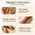 Wooden Massage Comb, Meridian Massage Combs, Manual Scalp Massager,Guas Sha Tools for Head Face Eye Nose Jaw and Neck