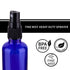 Hydior 2oz Small Fine Mist Spray Bottles for Essential Oils, Blue Glass Spray Bottle 3 Pack