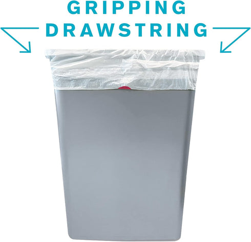 Highmark Low-Density Trash Bags, Coreless Roll, 13 Gallons, 24in. x 27 3/8in., Box Of 38, DP782973