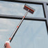 Window Squeegee for Window Cleaning - 2 in 1 Car Window Tool with Extension Pole, Shower Squeegee