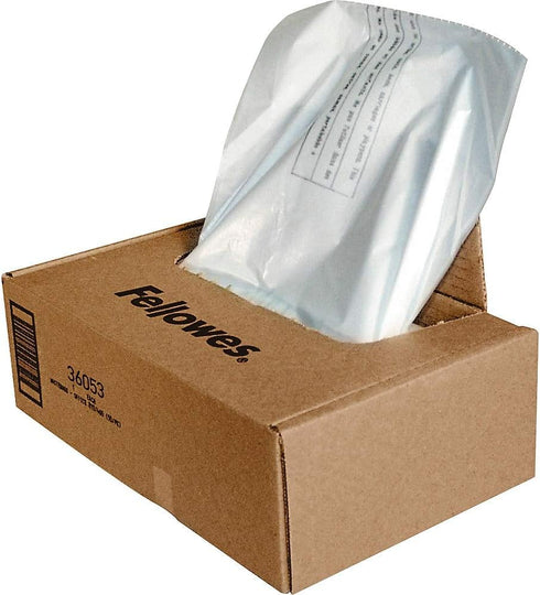 Fellowes 36053 Powershred Shredder Waste Bags for 90S, 99Ci, 99Ms, AutoMax 200C, and AutoMax 130C, 100 Bags by Fellowes