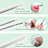 Ingrown Toenail Pedicure Tool Kit, 11 Piece Stainless Steel Nail Care Treatment for Nail Correction and Pain Relief