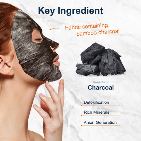 Purederm Deep Purifying Black O2 Bubble Mask Charcoal, 10 Pack for Purifying & Brightening