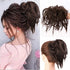Lativ Messy Hair Bun Scrunchies Extension, Brown Hair Accessories with Elastic Rubber Band for Women Girls