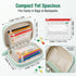 Set-14Pcs 14 Waterproof Pill Pouch Bags Inside, Zipper Pill Case with Day Zipper Pouches Organizer Travel Medicine