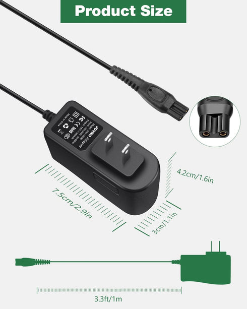 HQ8505 Replacement Charger Cord for Phi Lips Norelco Electric Shaver, Fits 2300 3500 7000 Series