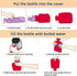 YETTASBIN 2L Black Cat Hot Water Bottle, Transparent Leakproof Hot Water Bag Washable Heat Resistant Water Bottle