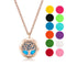 Wild Essentials Rose Gold Tree of Life Essential Oil Diffuser Necklace Gift
